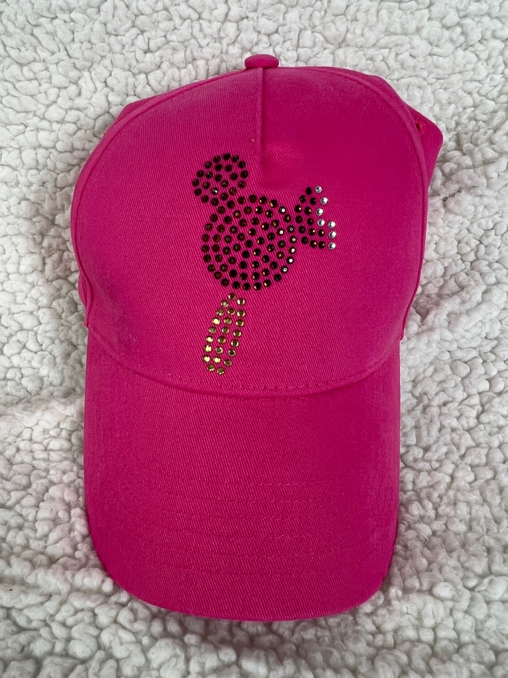 Disney Parks Hat Cap Strap Back Pink One Size Adjustable Casual Cotton